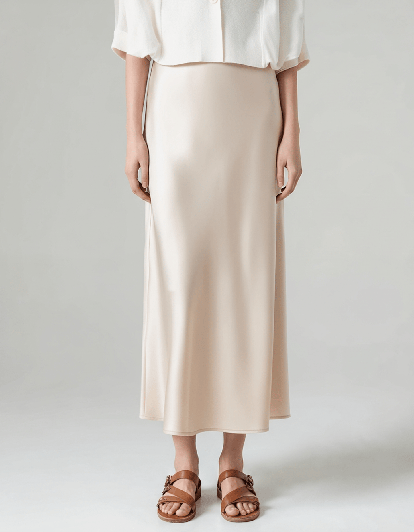 LORMIER SILK SKIRT - LORMIER - 