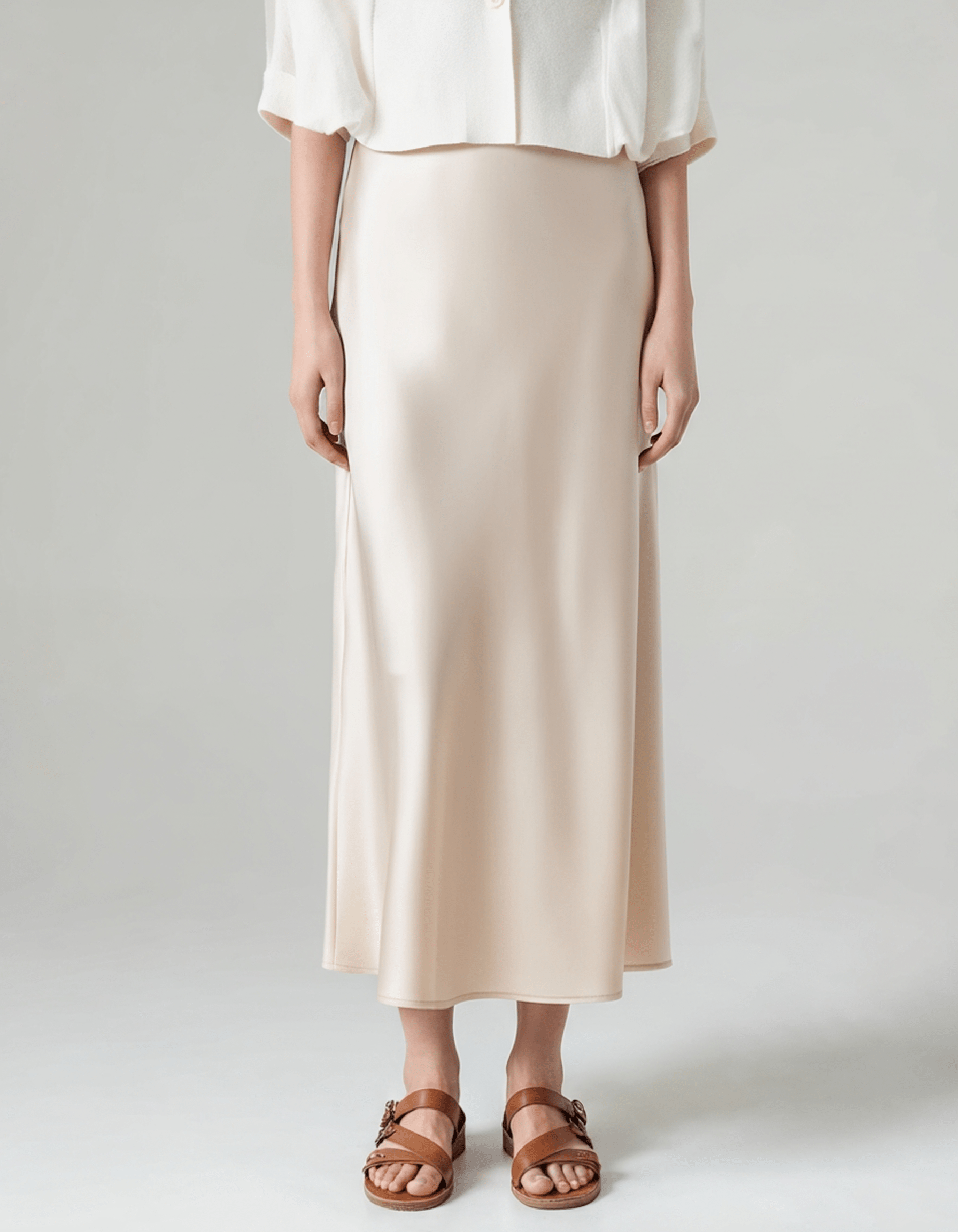 LORMIER SILK SKIRT - LORMIER - 
