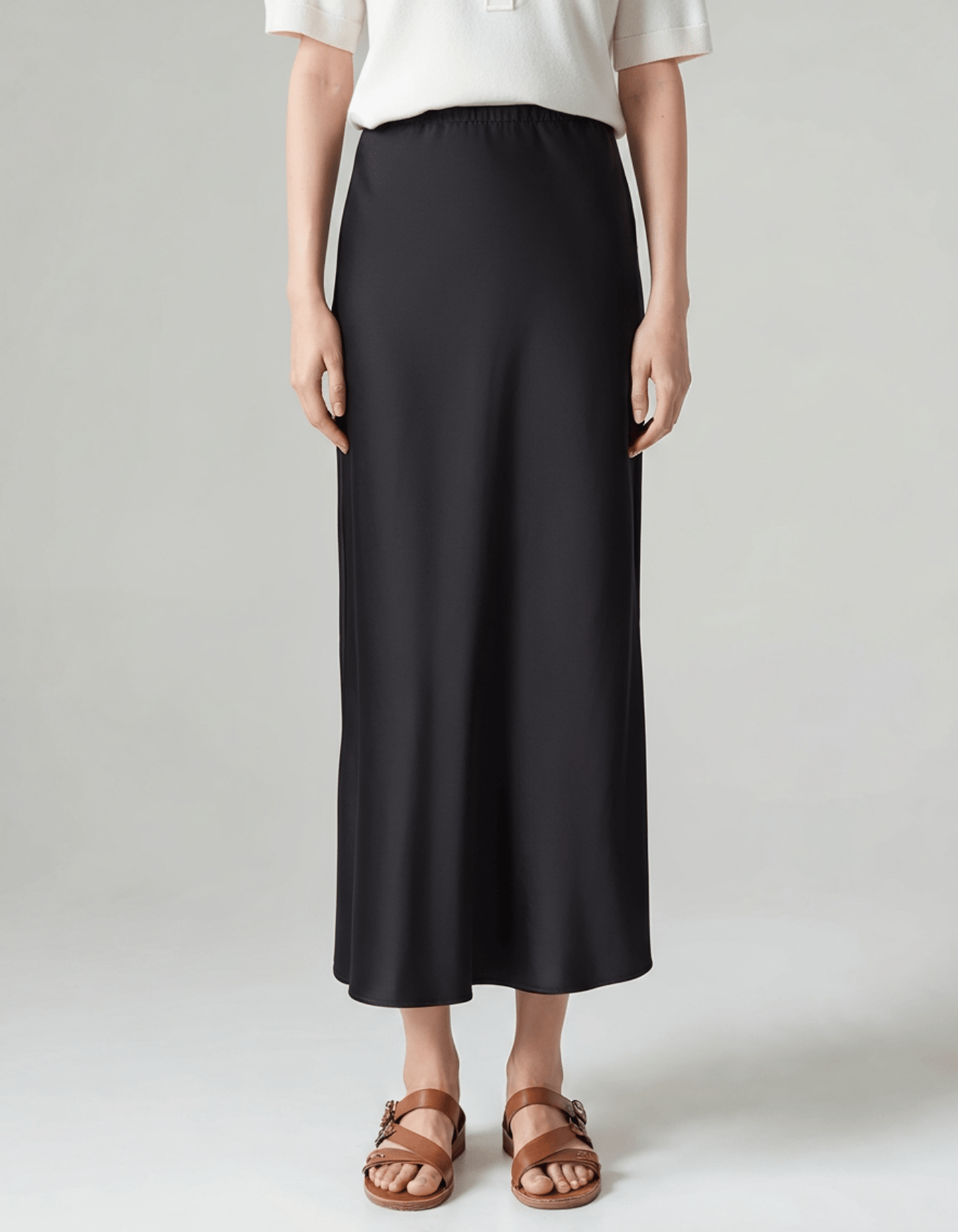 LORMIER SILK SKIRT - LORMIER - 