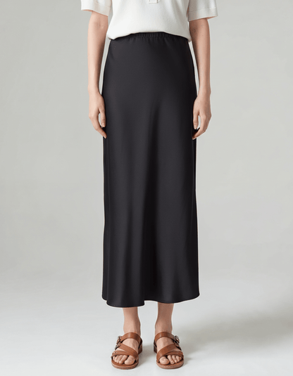 LORMIER SILK SKIRT - LORMIER - 