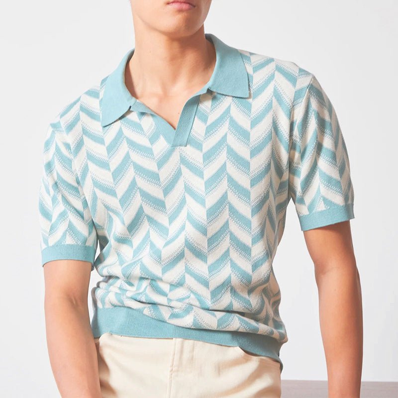 LORMIER V - NECK POLO SHIRT - LORMIER - 