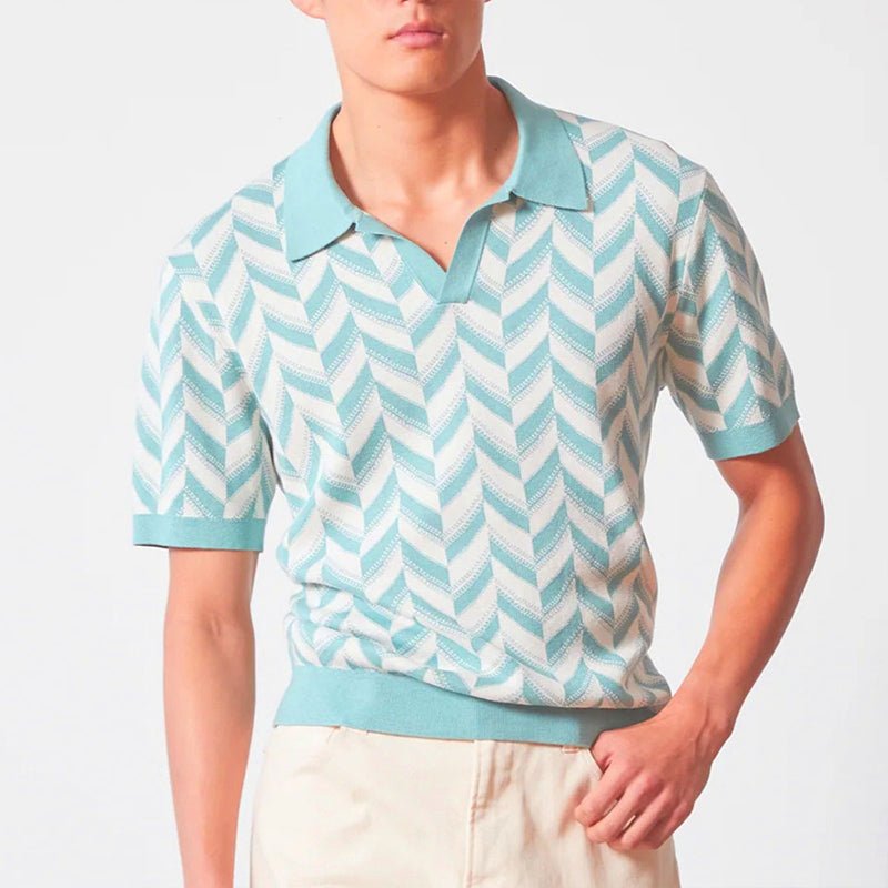 LORMIER V - NECK POLO SHIRT - LORMIER - 