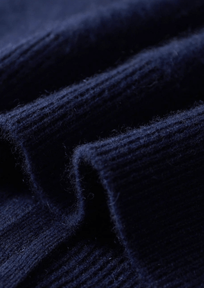 Close-up of dark blue fabric texture