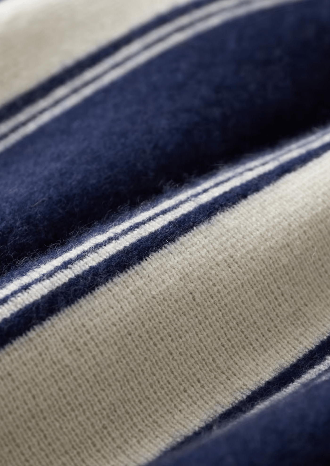 LUXURY MERINO WOOL SIDE - STRIPE LOUNGE SET - LORMIER - 