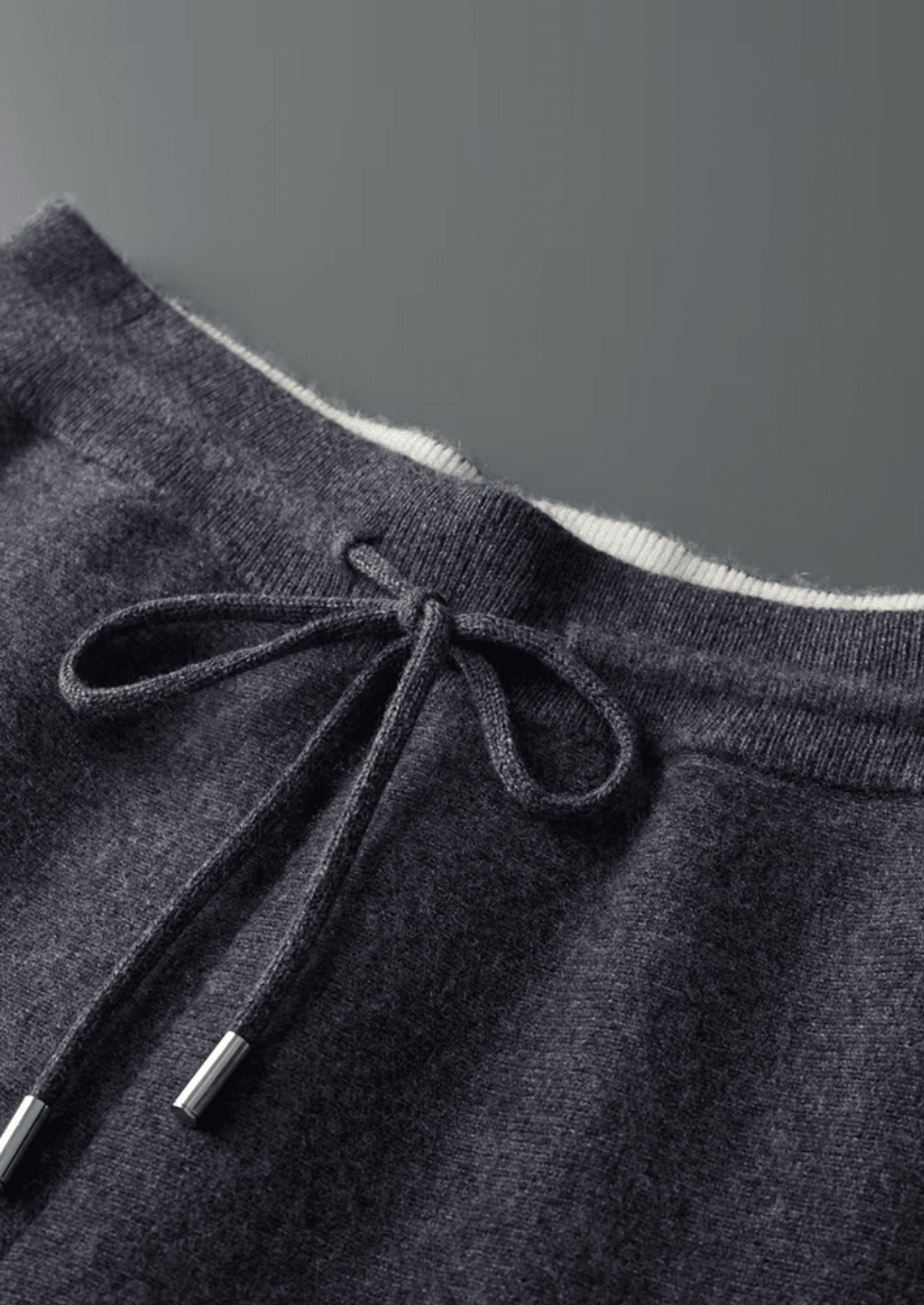 LUXURY MERINO WOOL SIDE - STRIPE LOUNGE SET - LORMIER - 