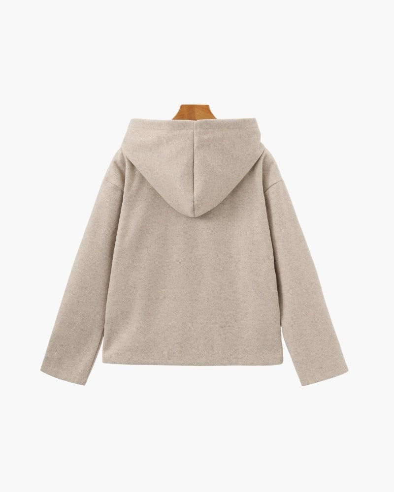 MARLOW WOOL ZIP COAT - LORMIER - 