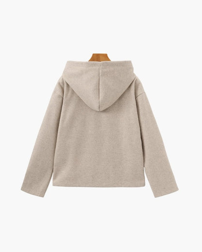 MARLOW WOOL ZIP COAT - LORMIER - 