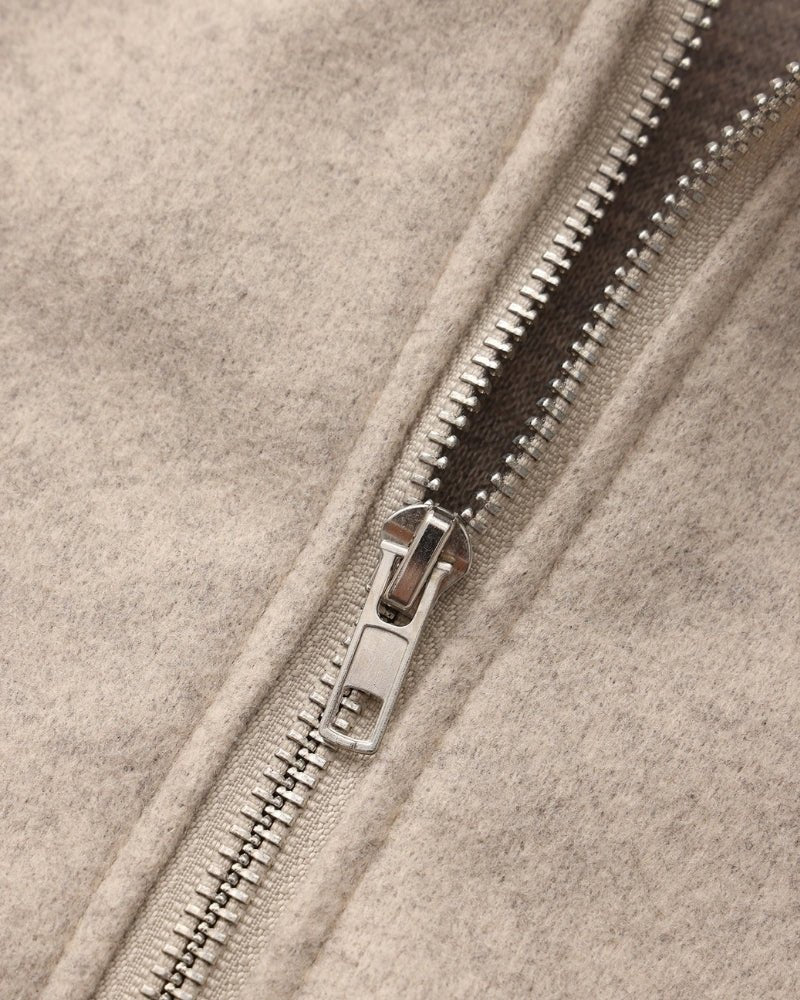 MARLOW WOOL ZIP COAT - LORMIER - 