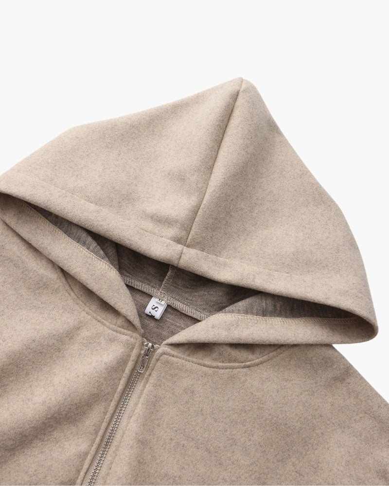 MARLOW WOOL ZIP COAT - LORMIER - 