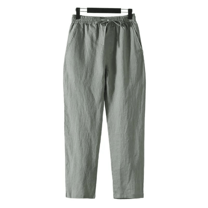 MARRAKECH - LINEN PANTALON (STRAIGHT FIT) - LORMIER - 