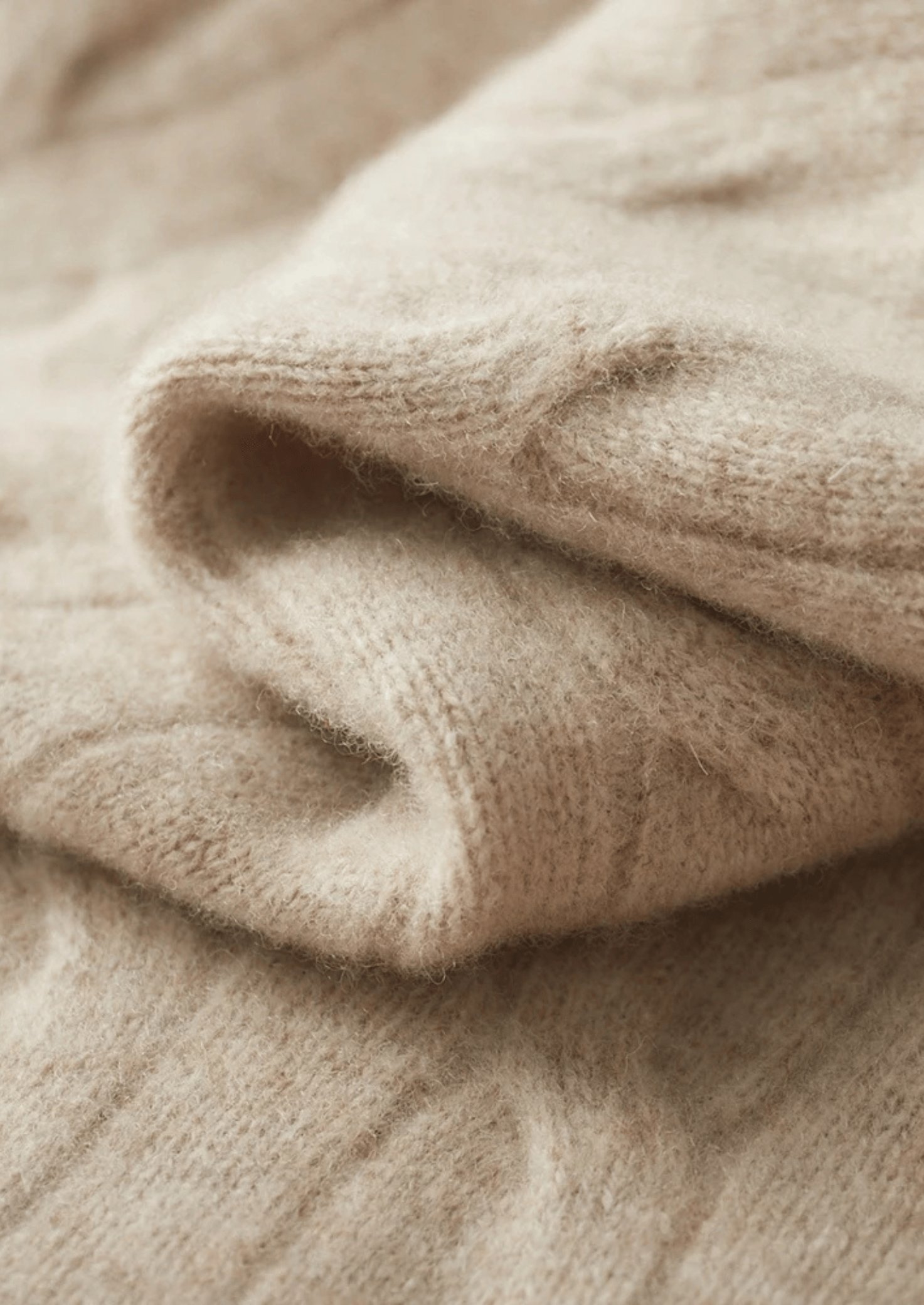 MERINO WOOL CABLE HALF ZIP - LORMIER - 