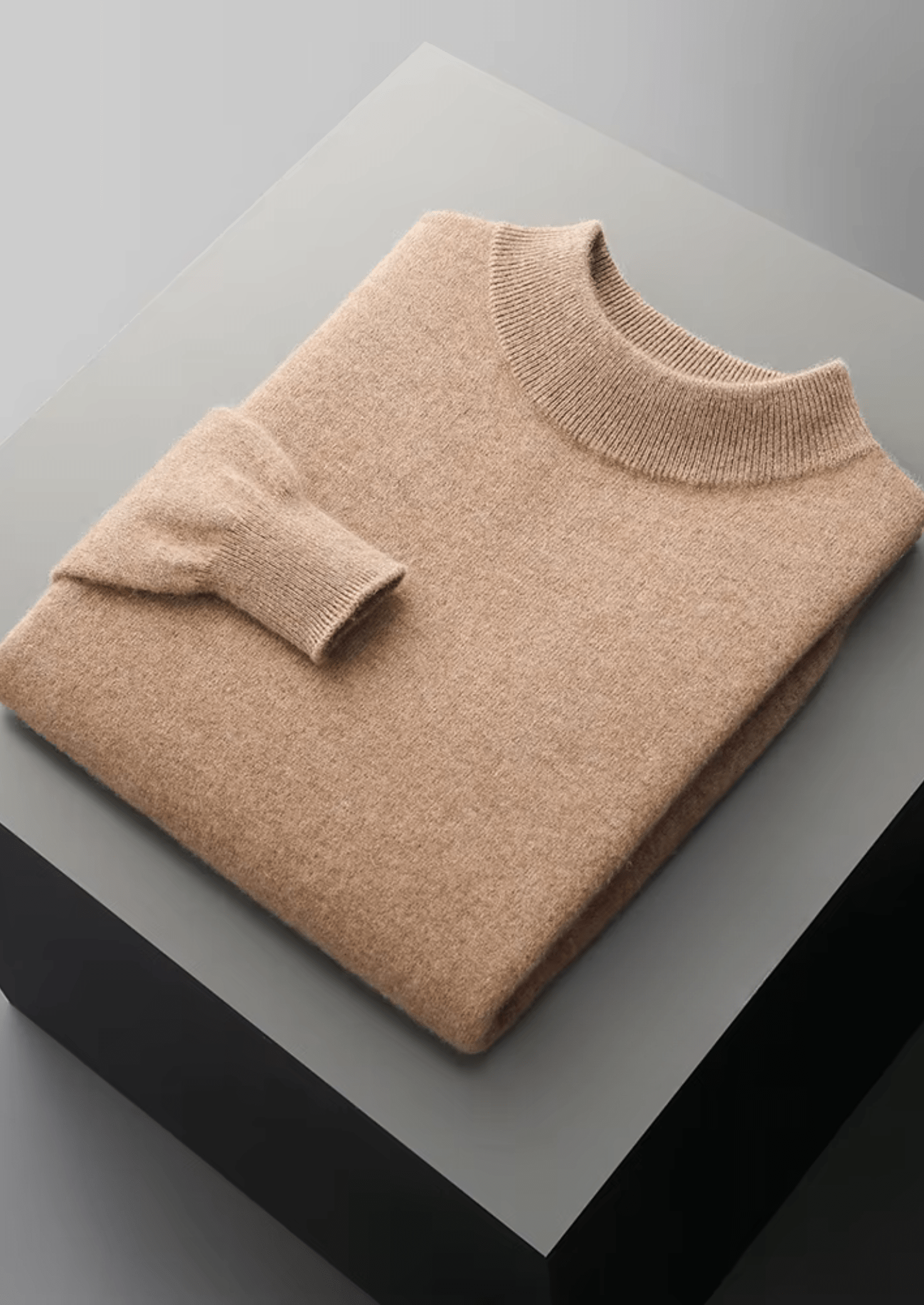 MERINO WOOL CLASSIC MOCKNECK - LORMIER - 