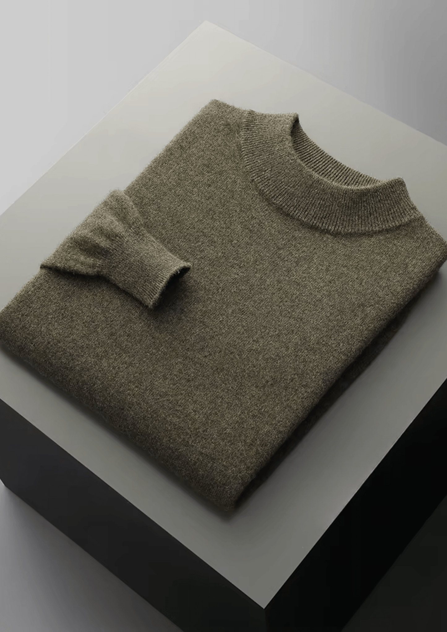 MERINO WOOL CLASSIC MOCKNECK - LORMIER - 
