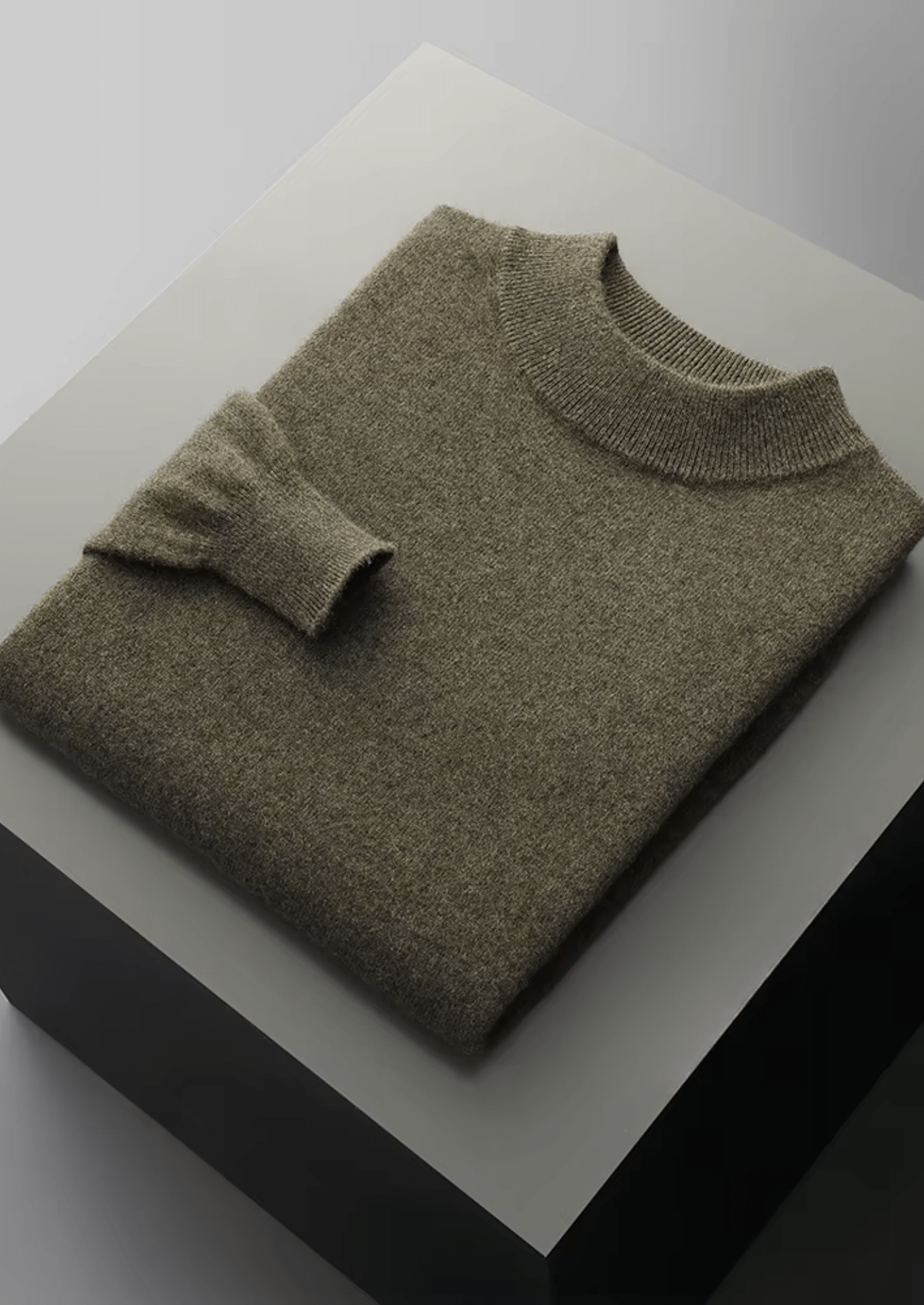 MERINO WOOL CLASSIC MOCKNECK - LORMIER - 