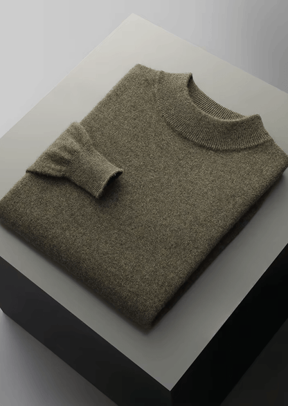 MERINO WOOL CLASSIC MOCKNECK - LORMIER - 