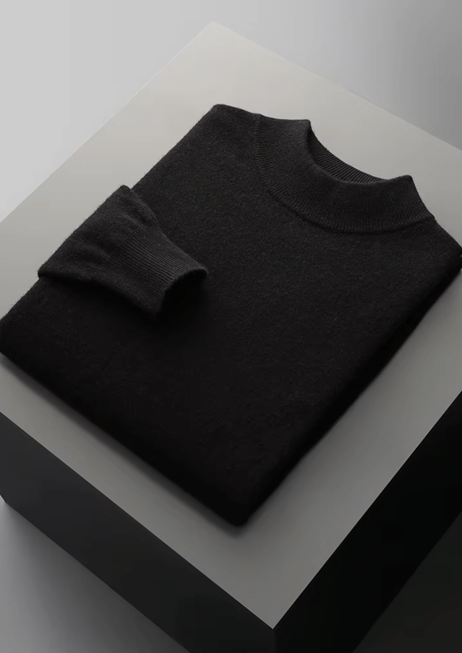 MERINO WOOL CLASSIC MOCKNECK - LORMIER - 