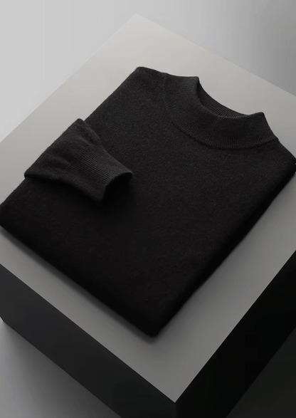 MERINO WOOL CLASSIC MOCKNECK - LORMIER - 