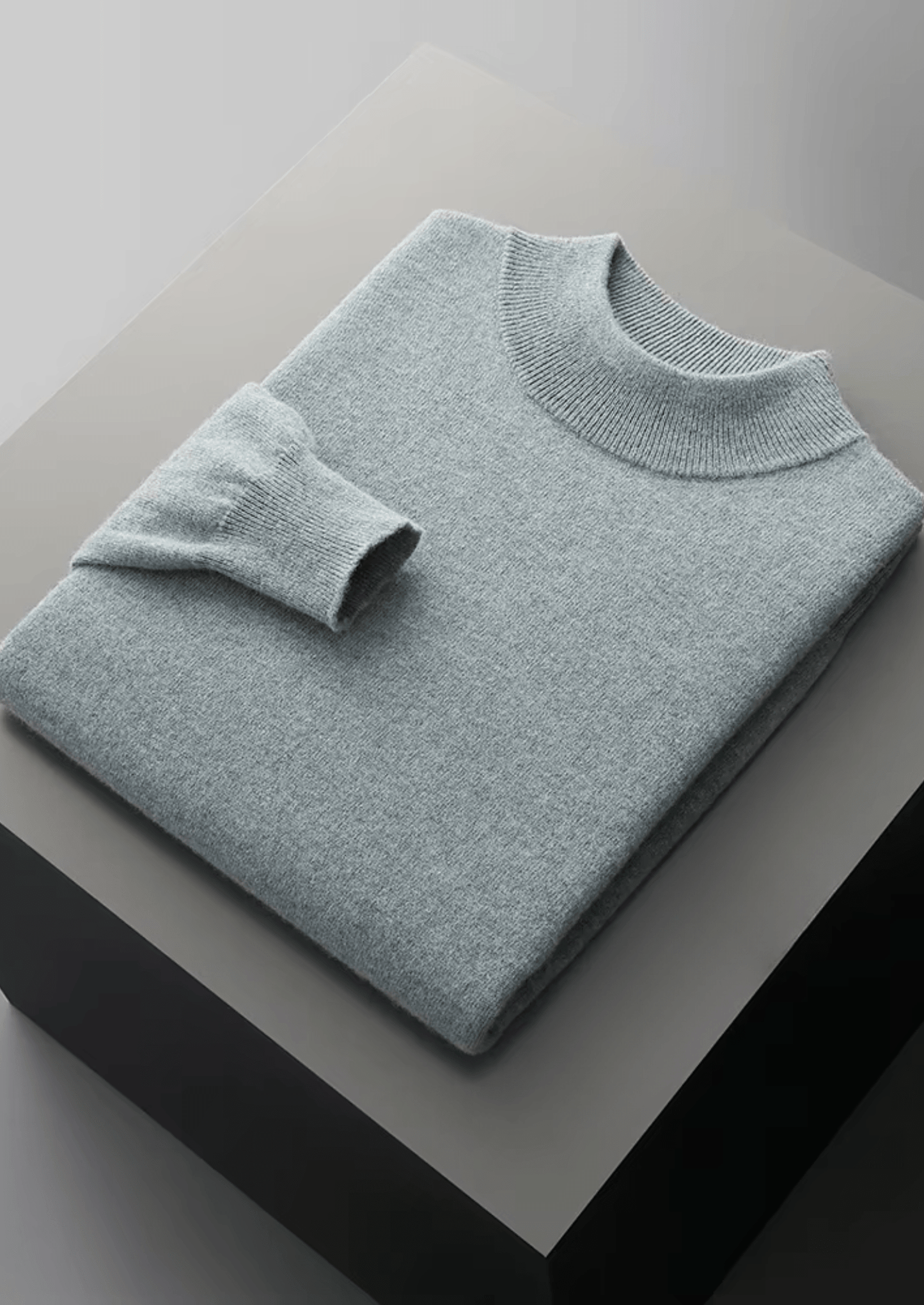MERINO WOOL CLASSIC MOCKNECK - LORMIER - 