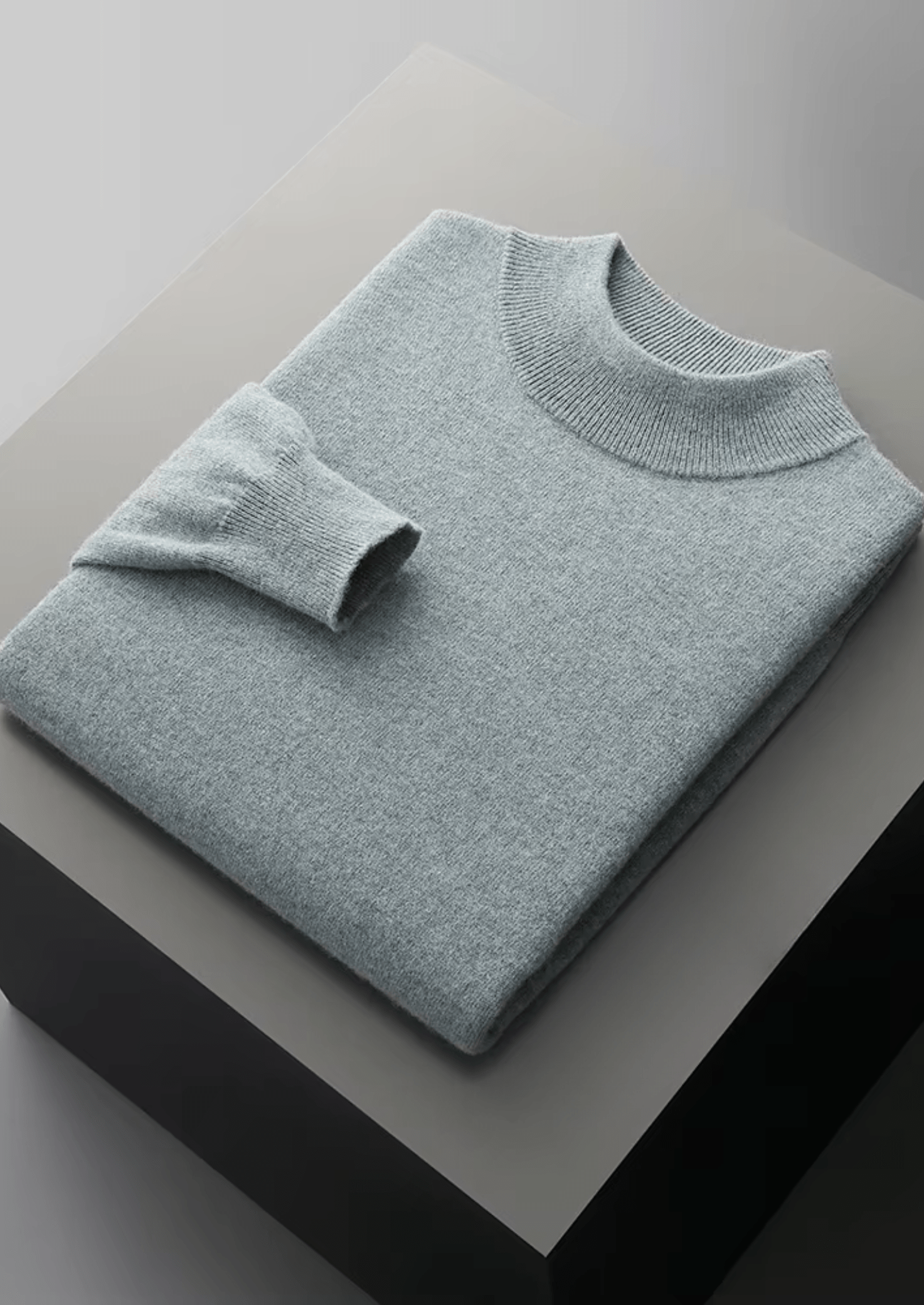 MERINO WOOL CLASSIC MOCKNECK - LORMIER - 