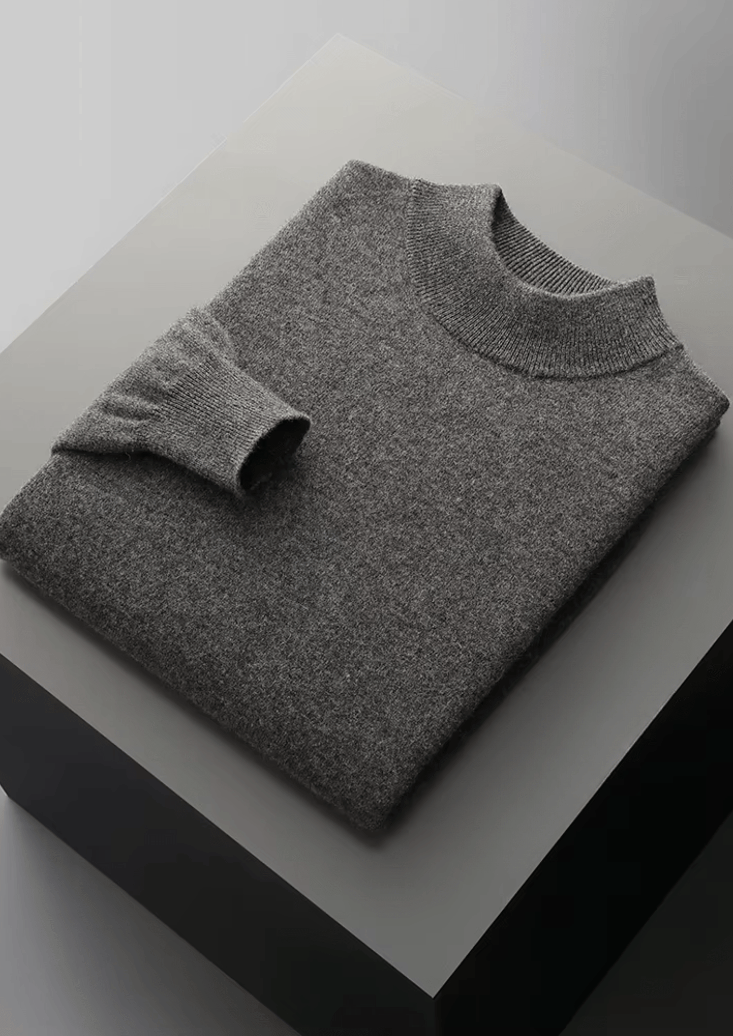 MERINO WOOL CLASSIC MOCKNECK - LORMIER - 