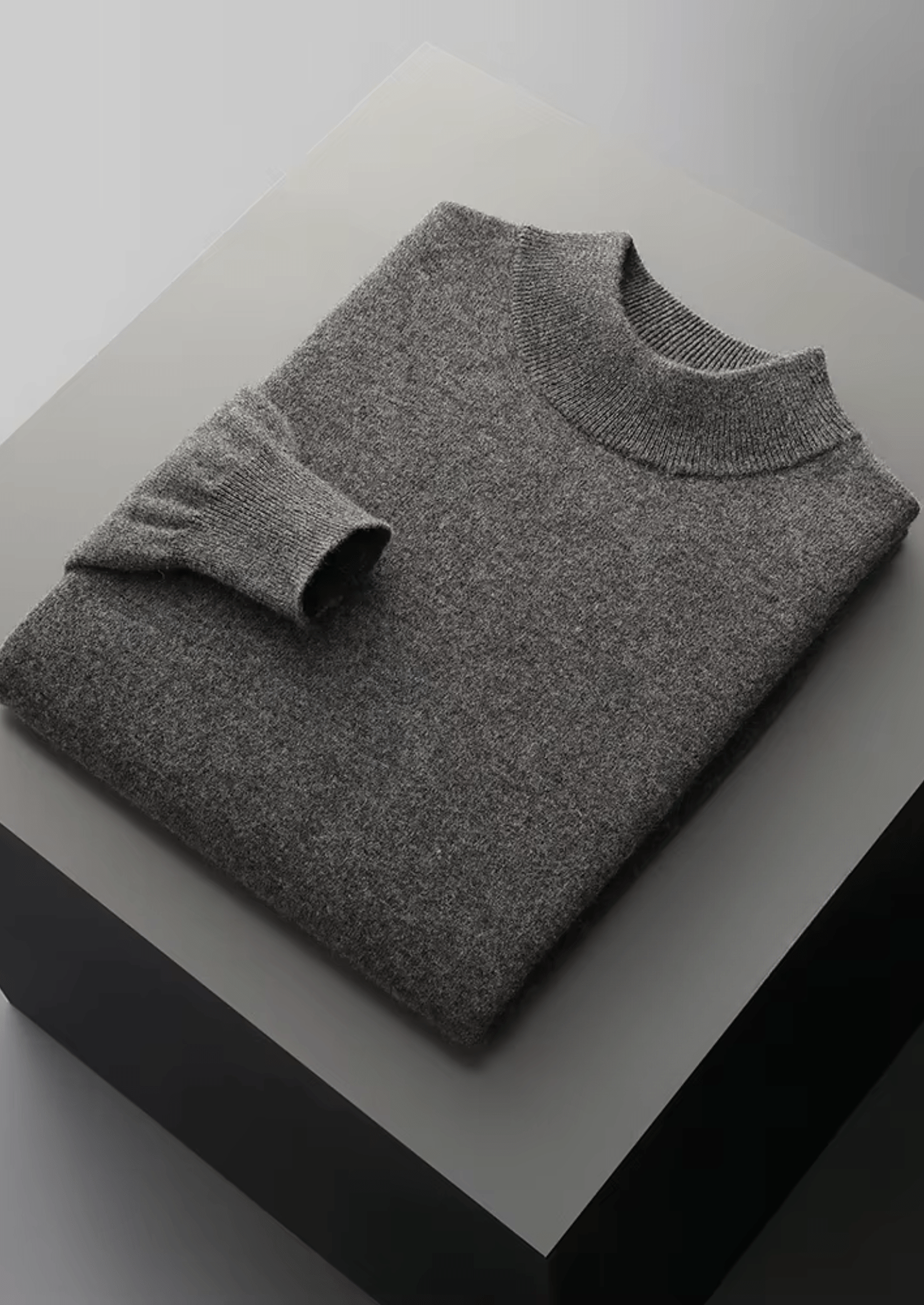 MERINO WOOL CLASSIC MOCKNECK - LORMIER - 