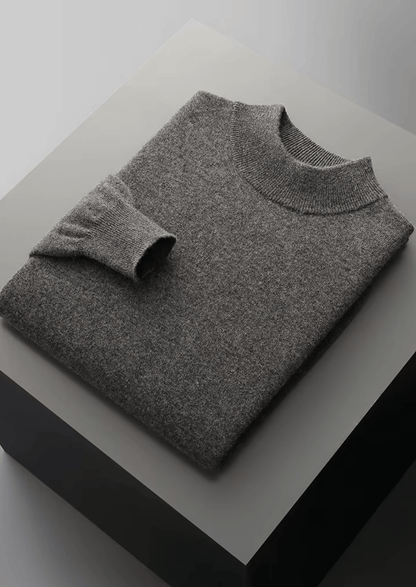 MERINO WOOL CLASSIC MOCKNECK - LORMIER - 