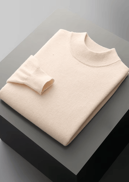 MERINO WOOL CLASSIC MOCKNECK - LORMIER - 