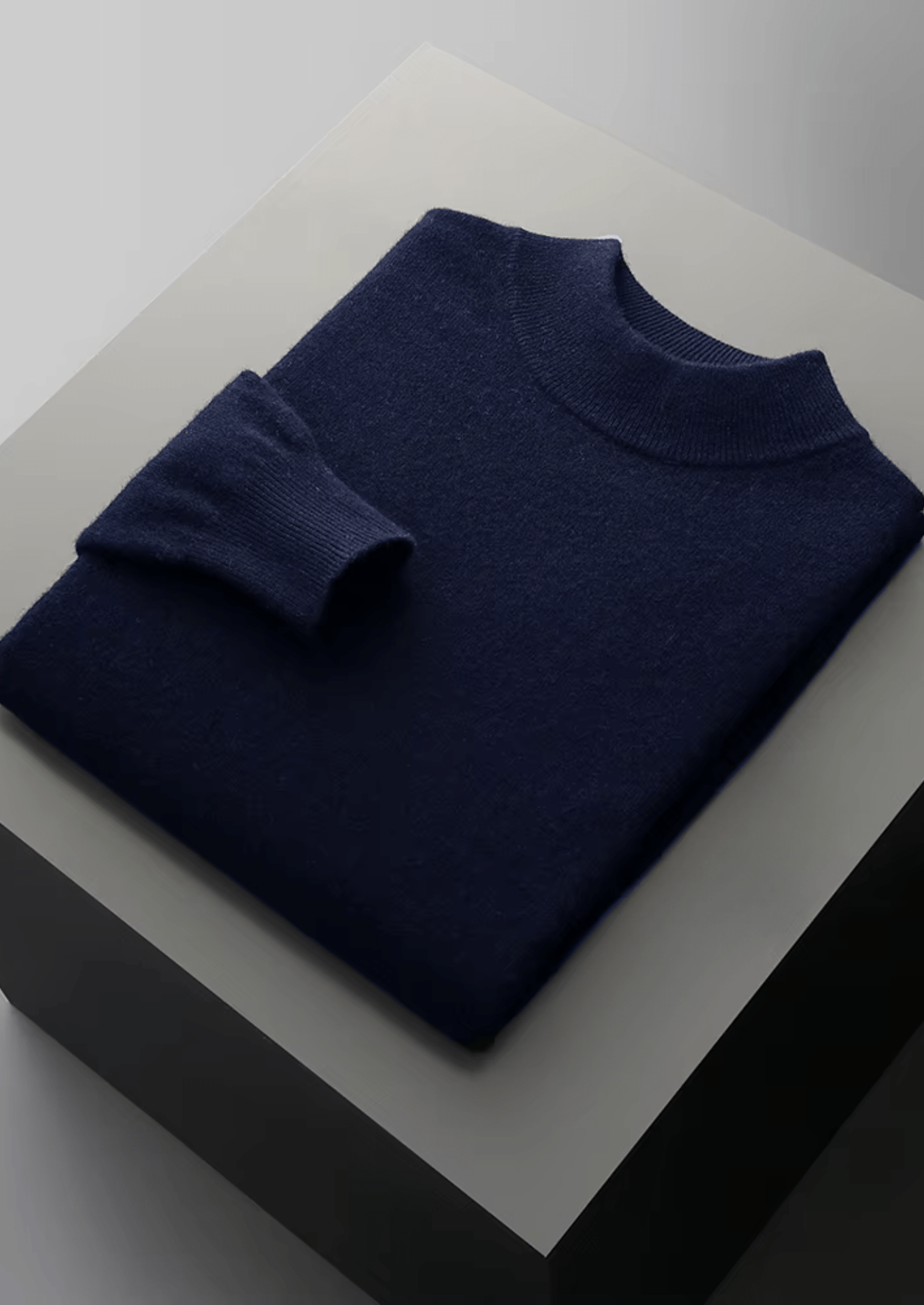 MERINO WOOL CLASSIC MOCKNECK - LORMIER - 