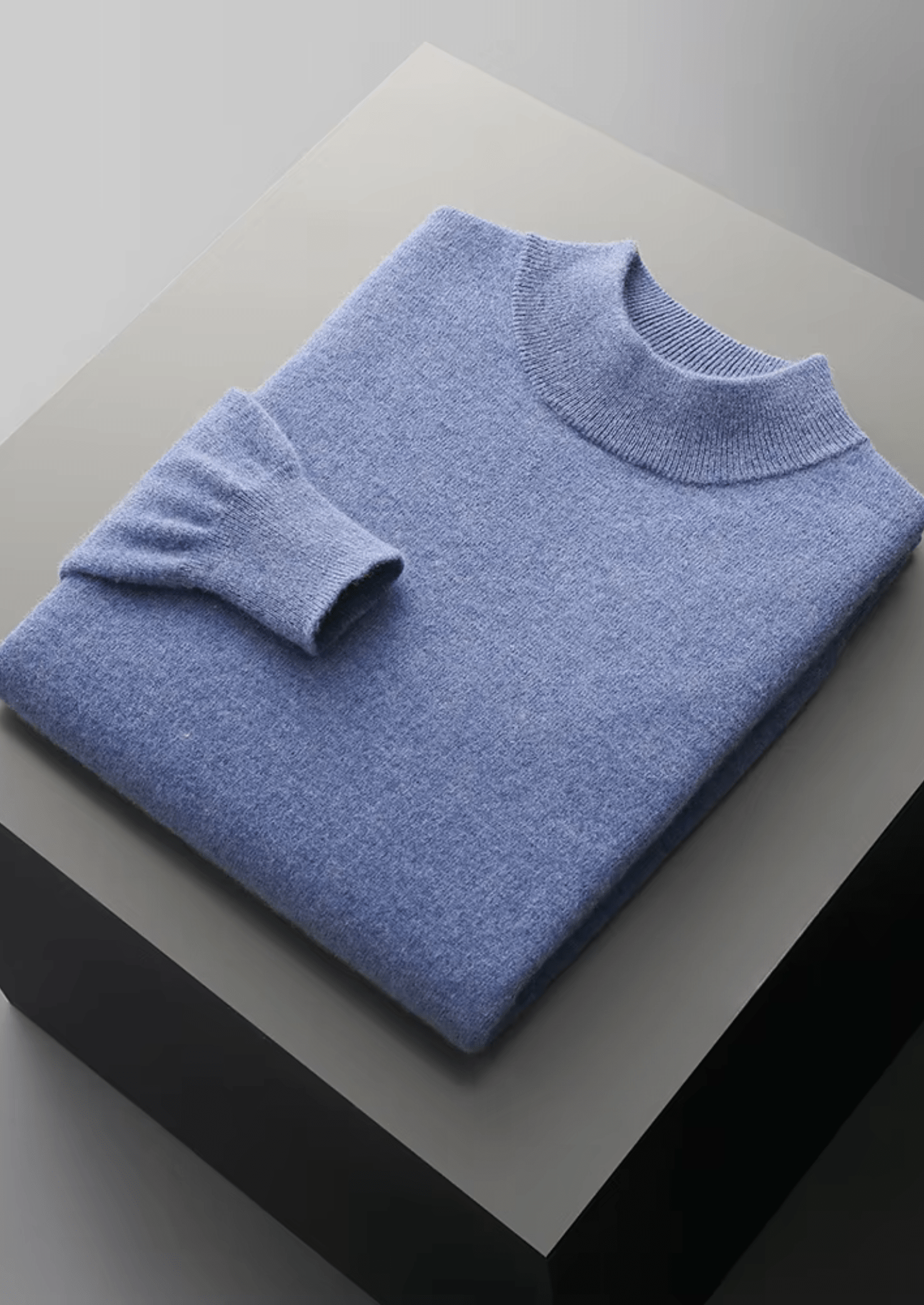 MERINO WOOL CLASSIC MOCKNECK - LORMIER - 