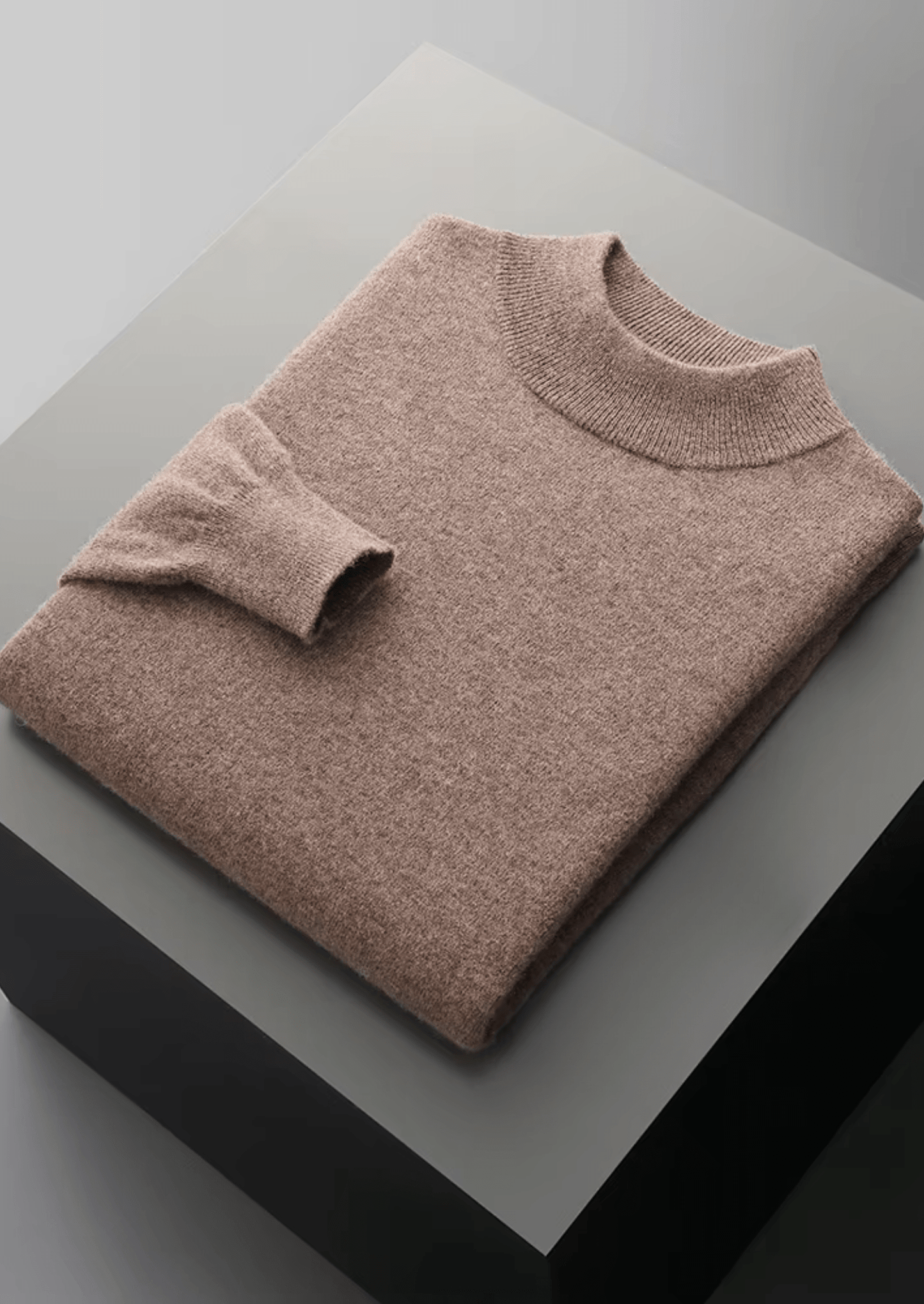 MERINO WOOL CLASSIC MOCKNECK - LORMIER - 