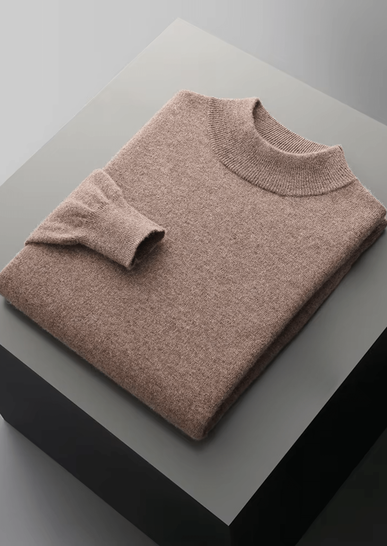 MERINO WOOL CLASSIC MOCKNECK - LORMIER - 