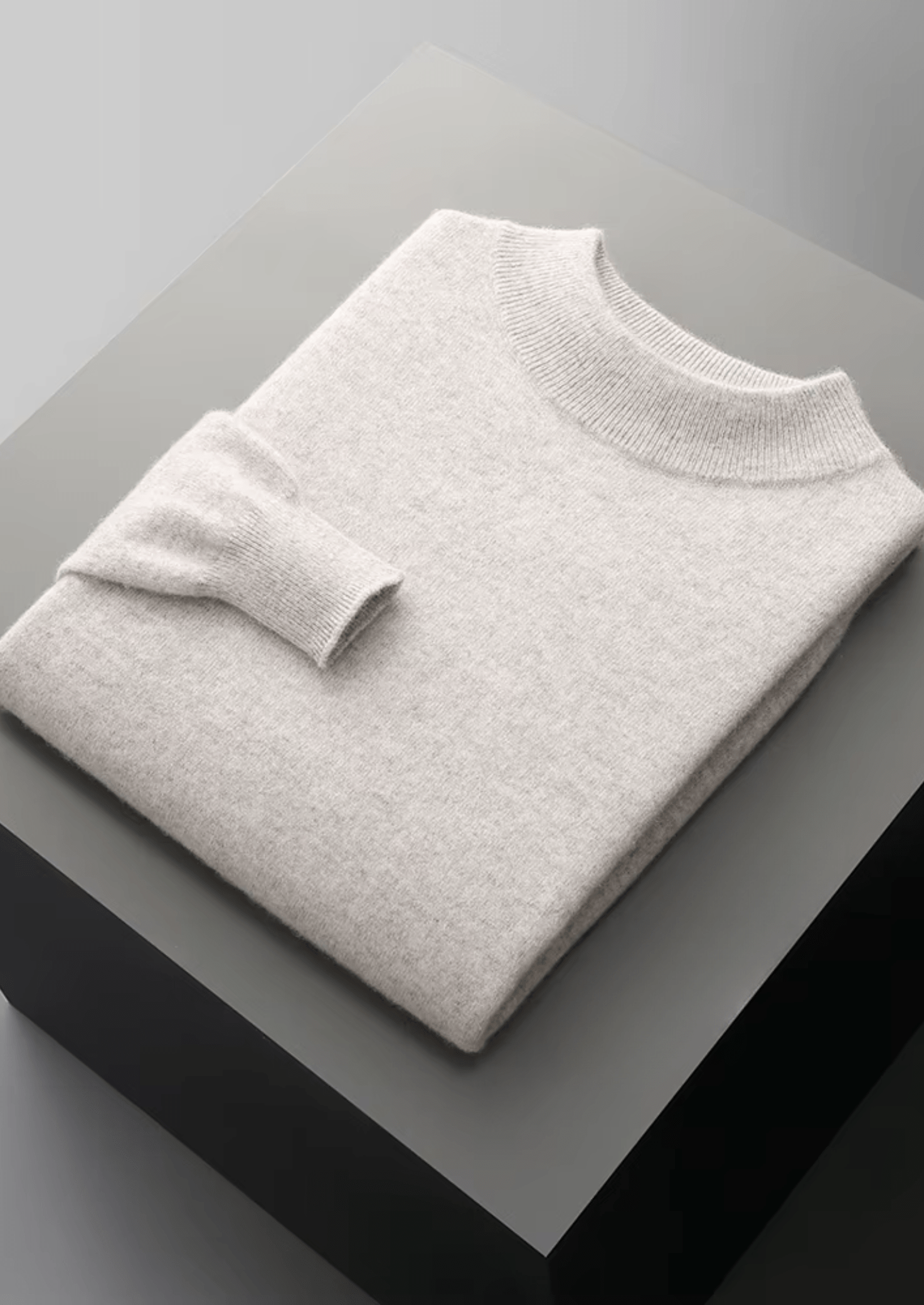 MERINO WOOL CLASSIC MOCKNECK - LORMIER - 