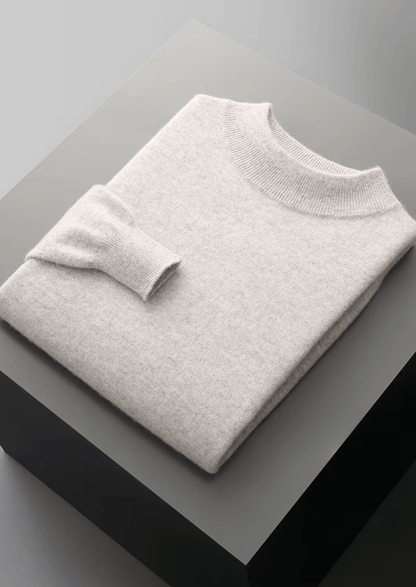 MERINO WOOL CLASSIC MOCKNECK - LORMIER - 