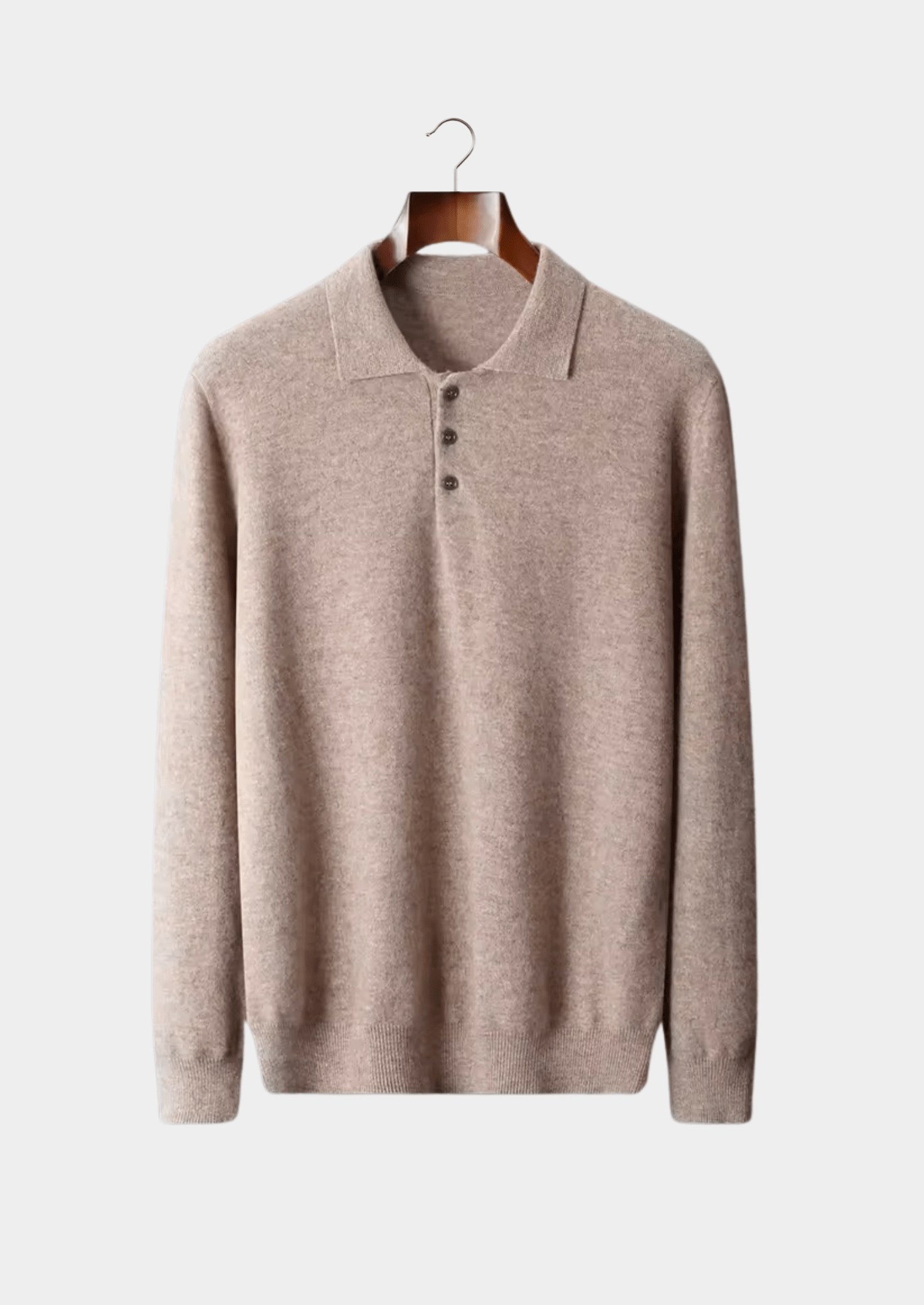 MERINO WOOL CLASSIC SWEATER POLO - LORMIER - 