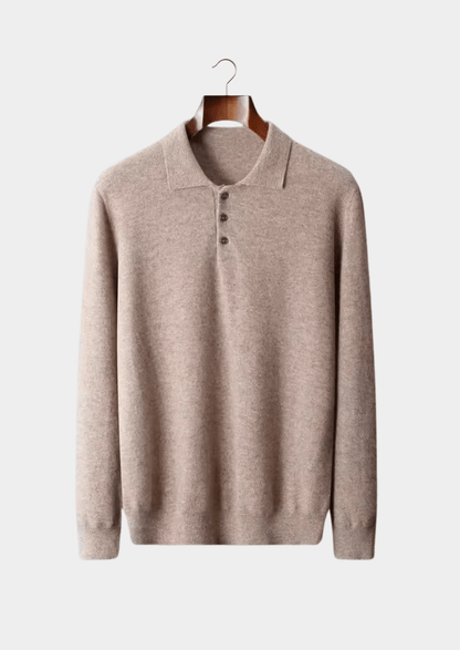 MERINO WOOL CLASSIC SWEATER POLO - LORMIER - 