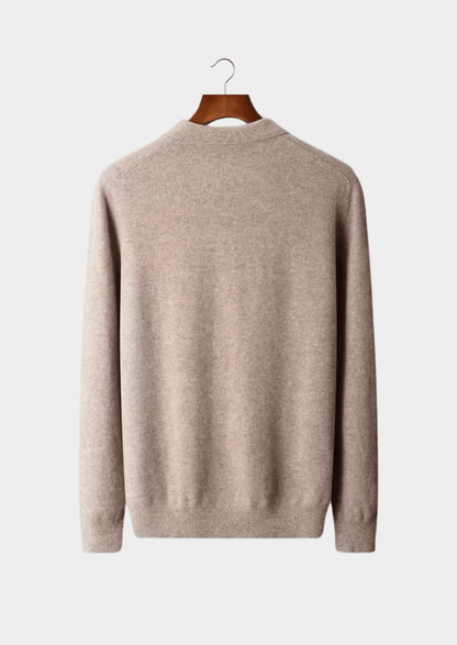 MERINO WOOL CLASSIC SWEATER POLO - LORMIER - 