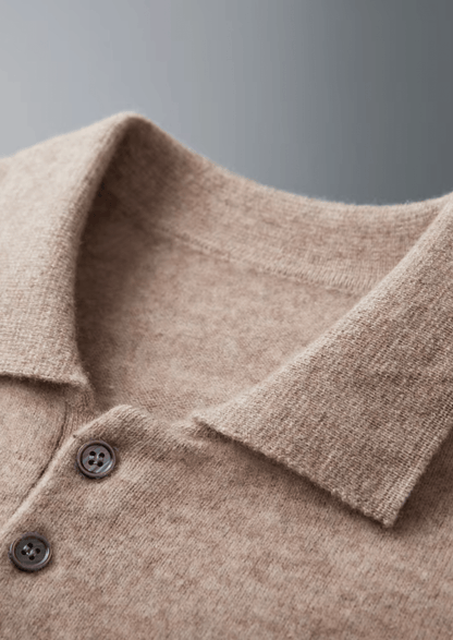 MERINO WOOL CLASSIC SWEATER POLO - LORMIER - 