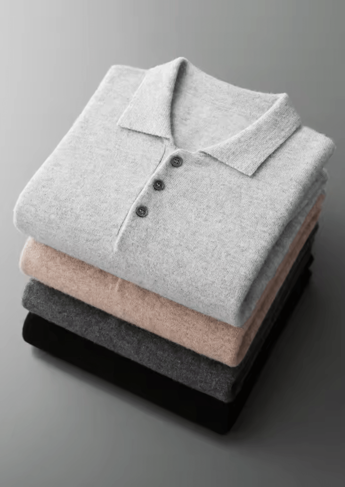MERINO WOOL CLASSIC SWEATER POLO - LORMIER - 