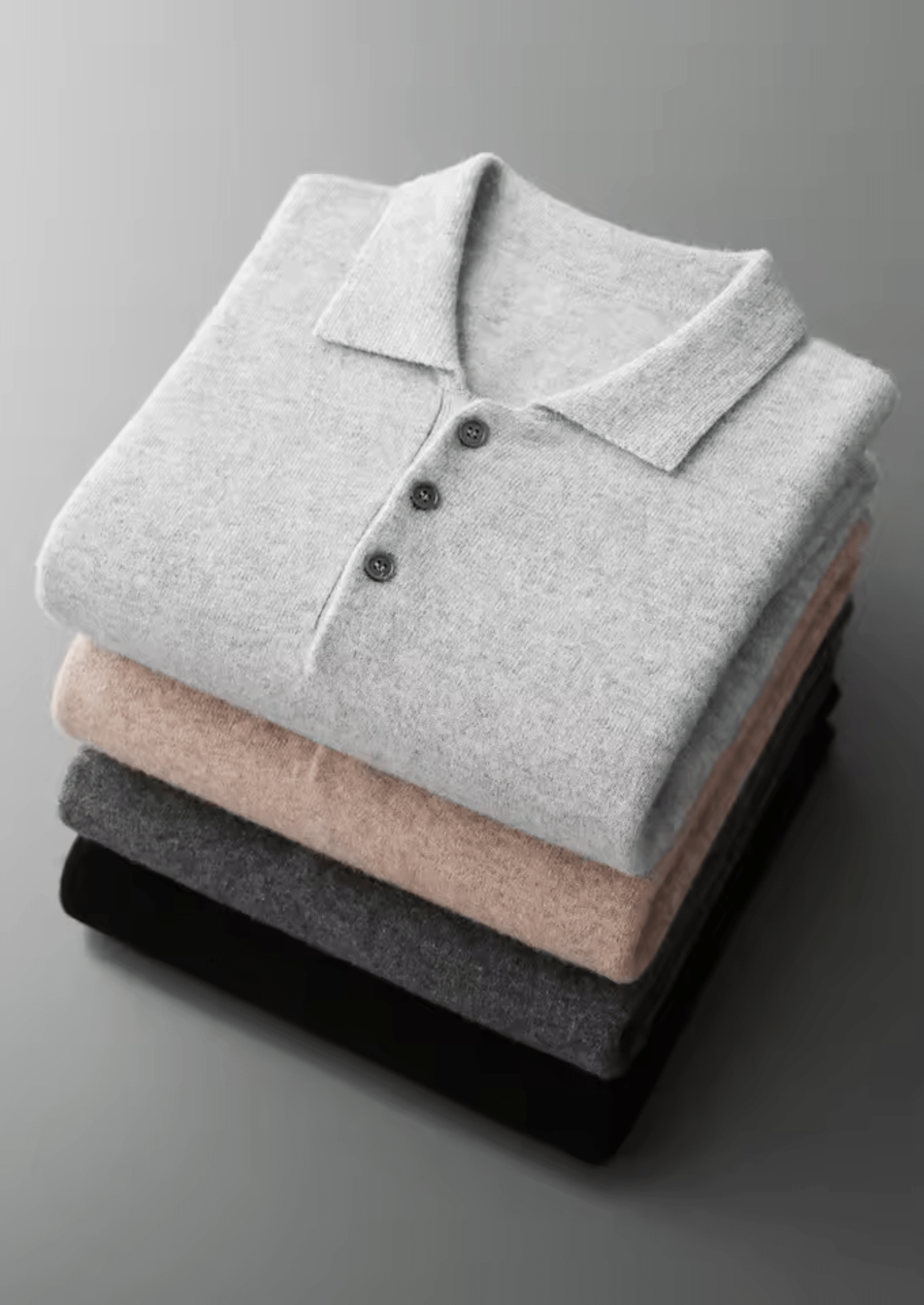 MERINO WOOL CLASSIC SWEATER POLO - LORMIER - 