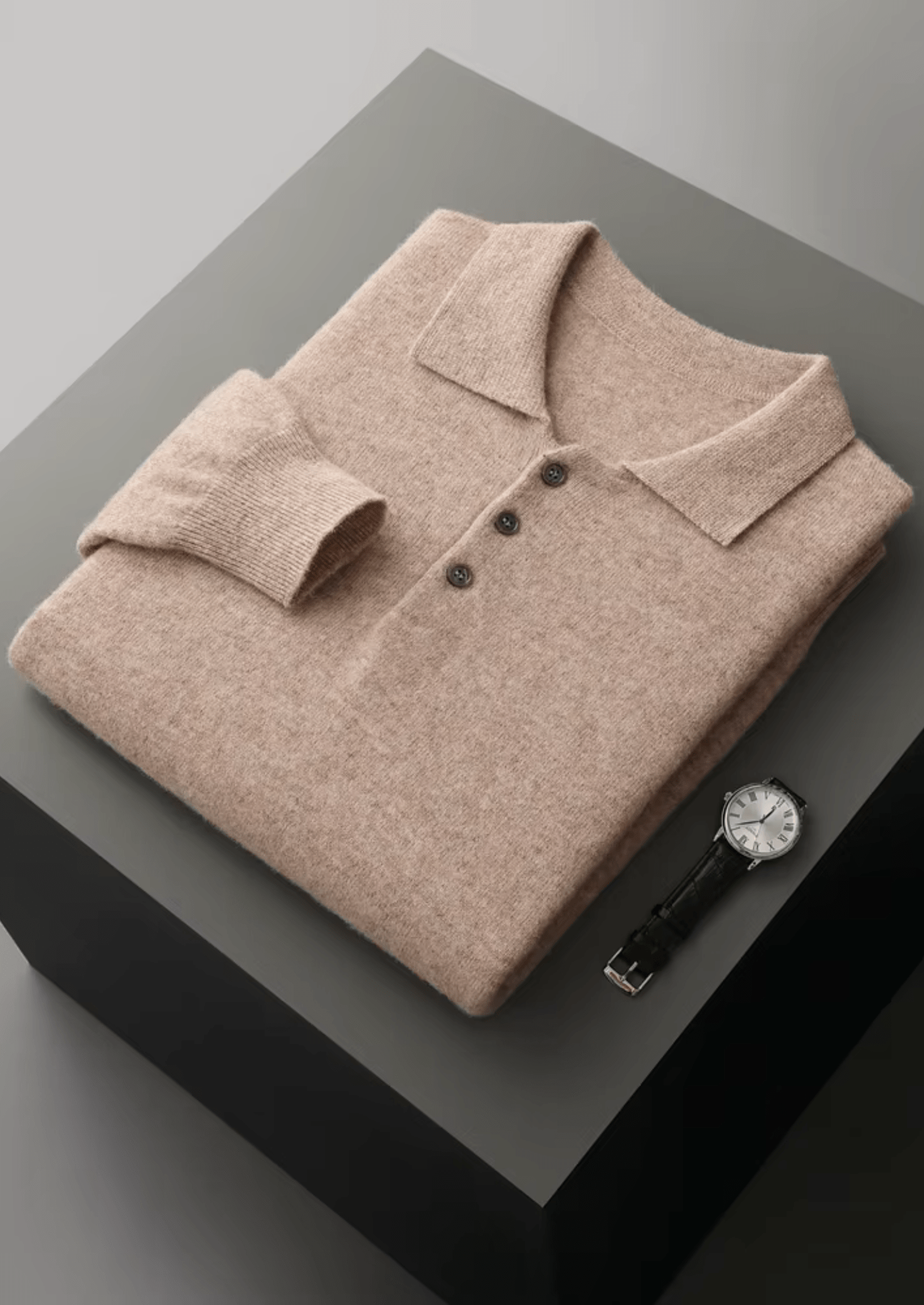 MERINO WOOL CLASSIC SWEATER POLO - LORMIER - 