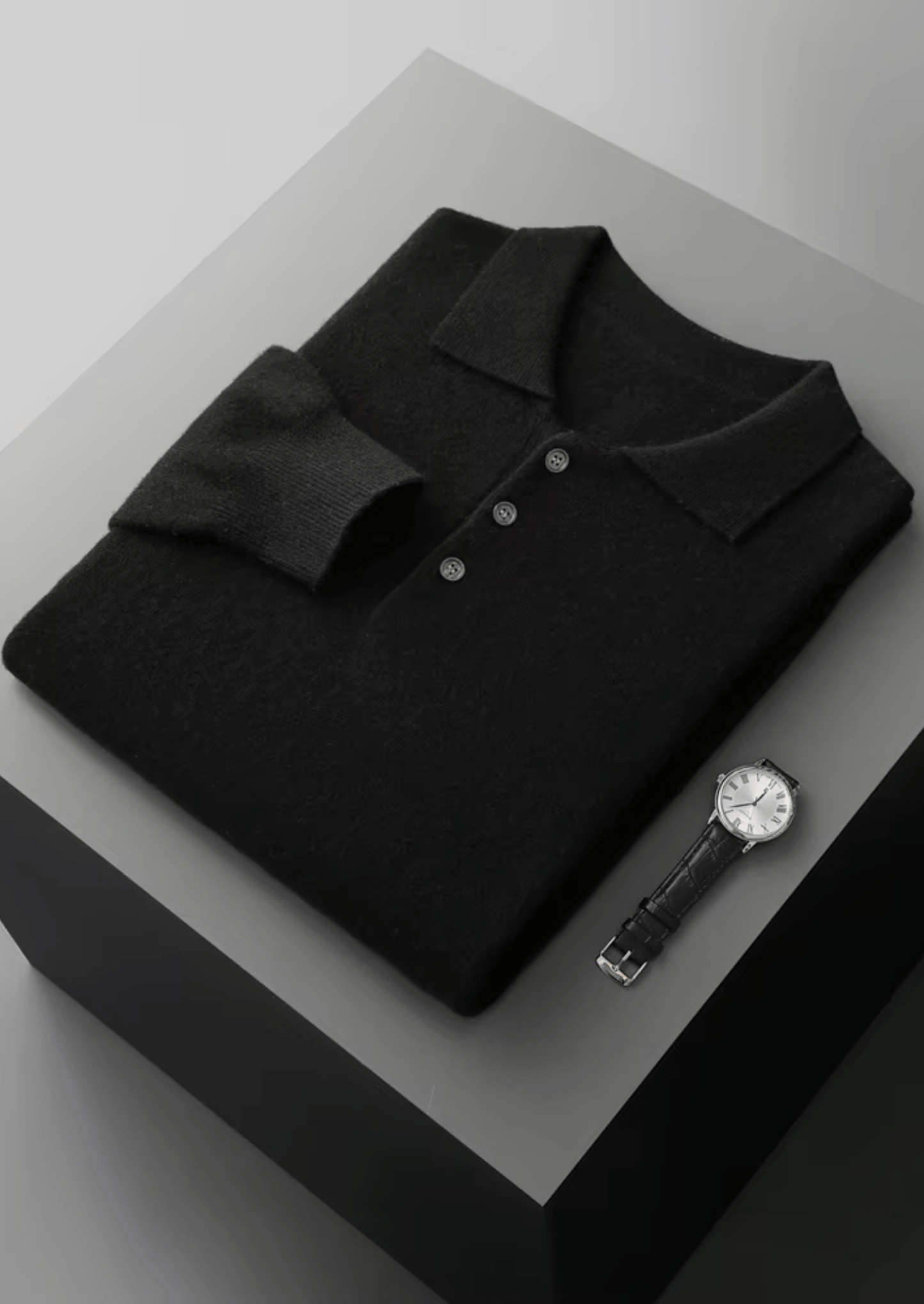 MERINO WOOL CLASSIC SWEATER POLO - LORMIER - 
