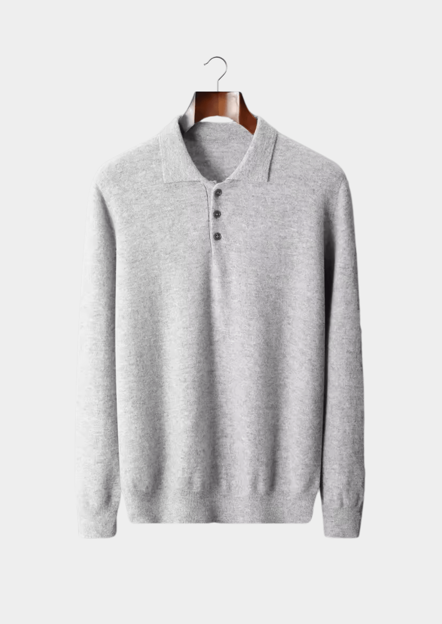 MERINO WOOL CLASSIC SWEATER POLO - LORMIER - 