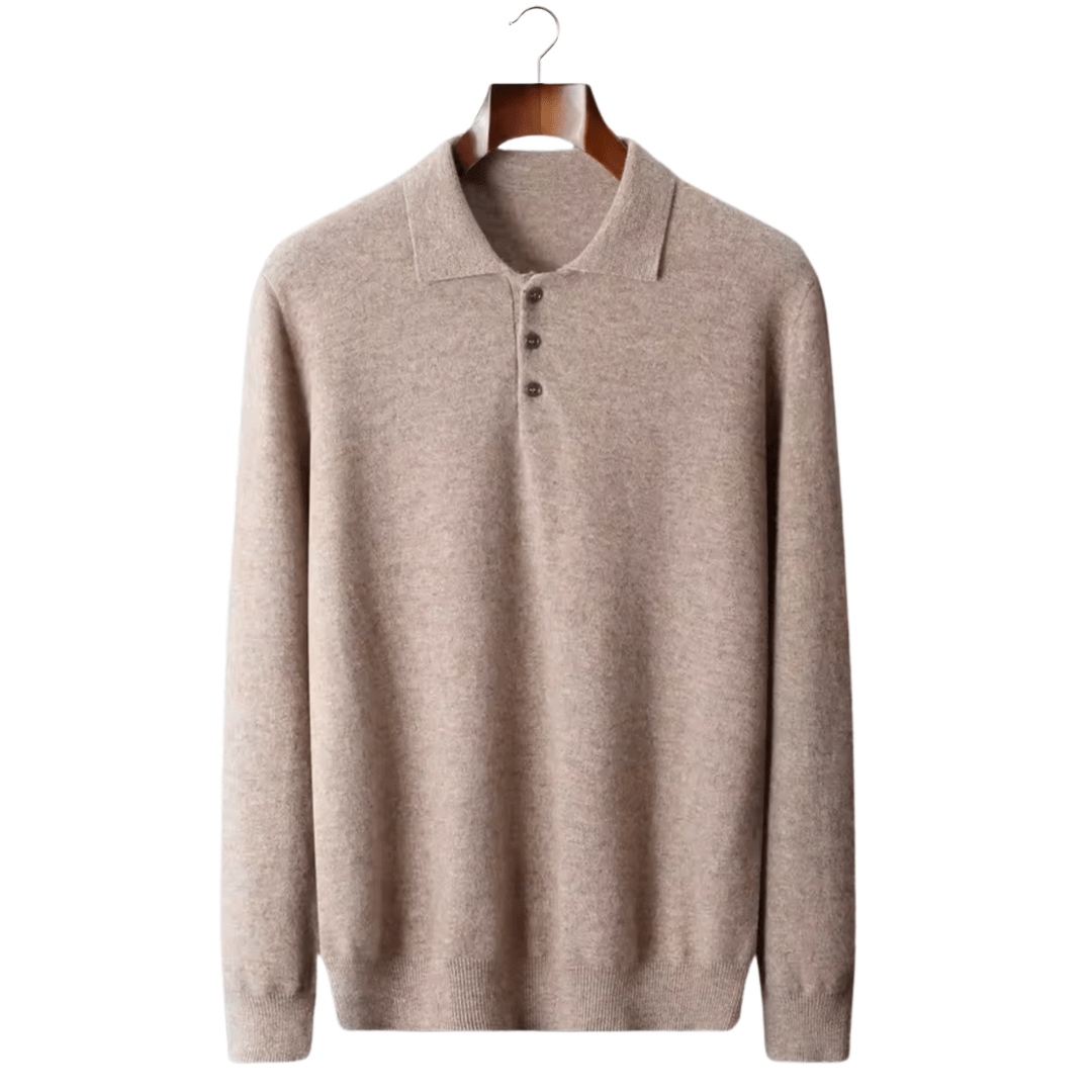 MERINO WOOL CLASSIC SWEATER POLO - LORMIER - 
