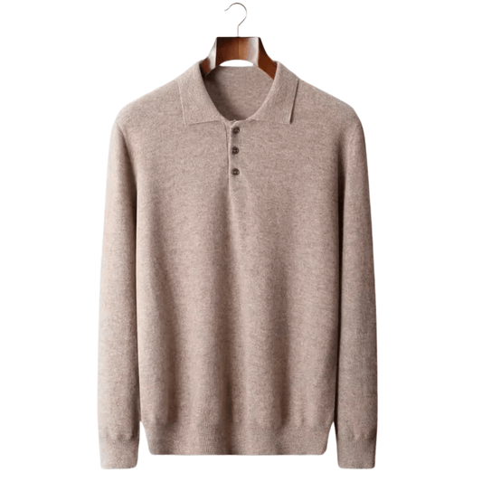 MERINO WOOL CLASSIC SWEATER POLO - LORMIER - 