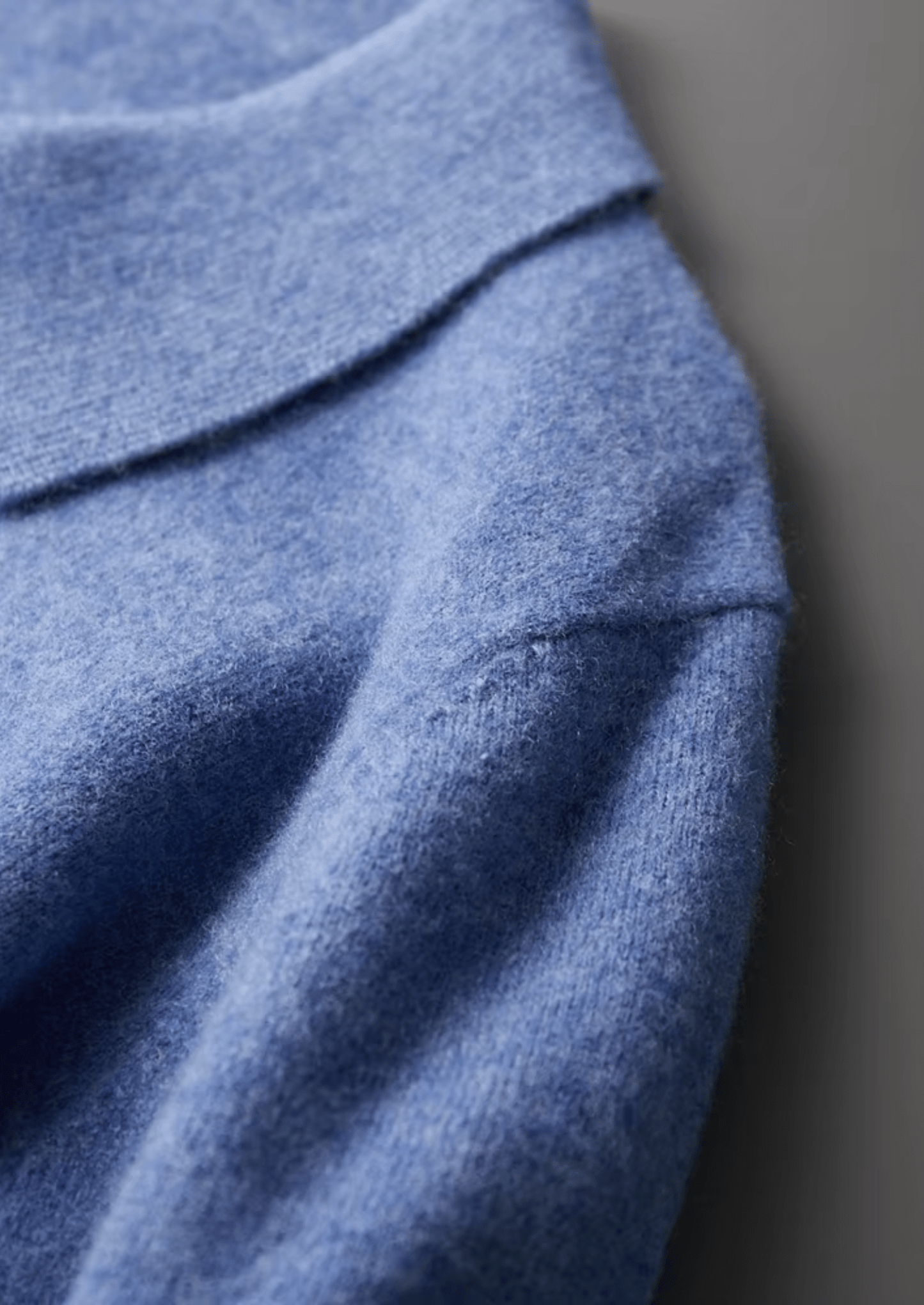 MERINO WOOL HALF ZIP POLO - LORMIER - 