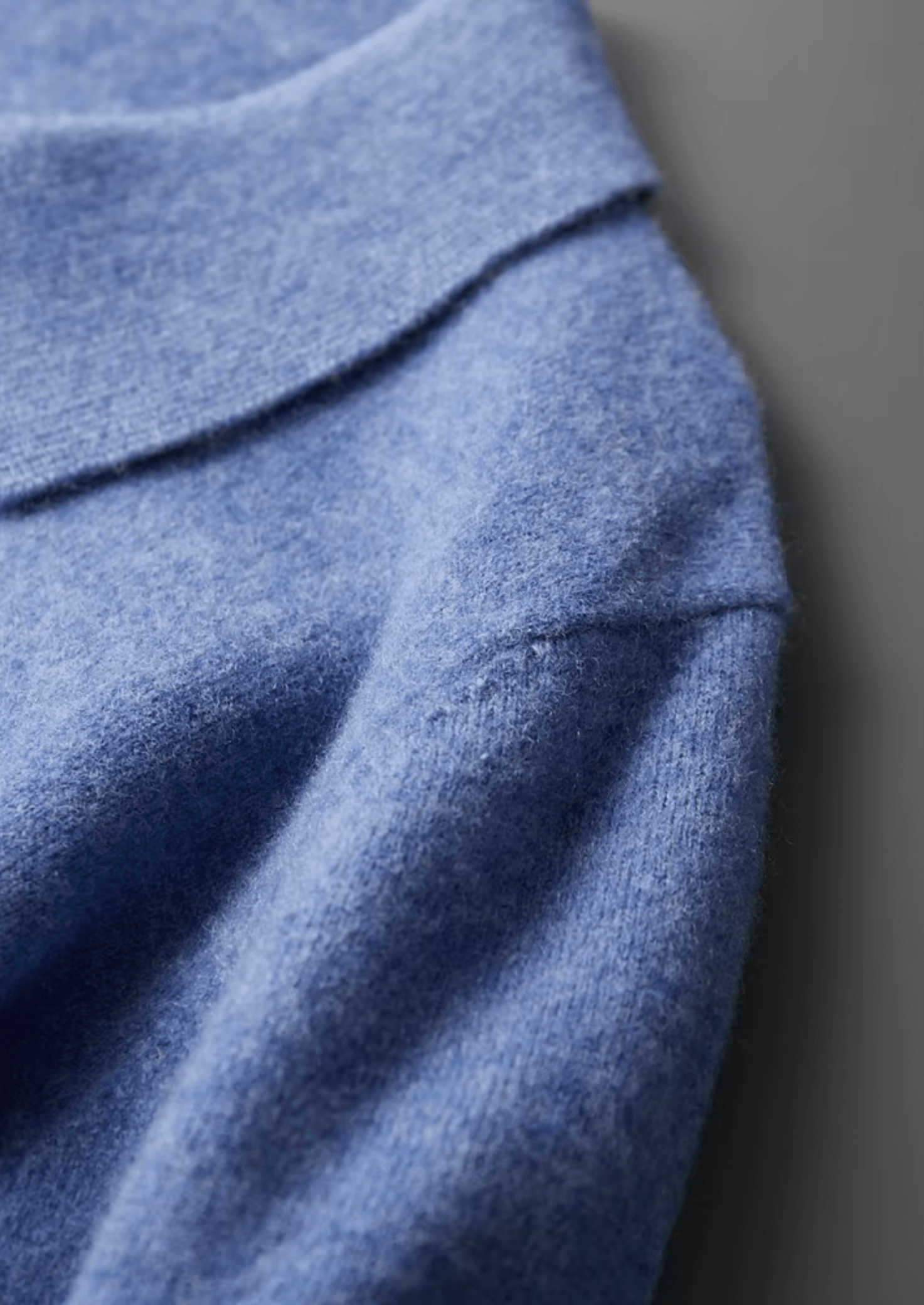 MERINO WOOL HALF ZIP POLO - LORMIER - 