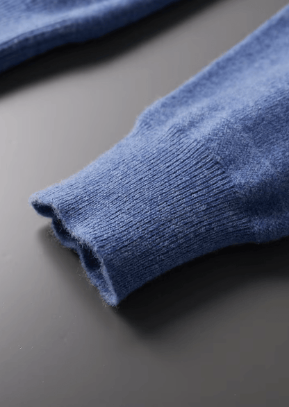 MERINO WOOL HALF ZIP POLO - LORMIER - 