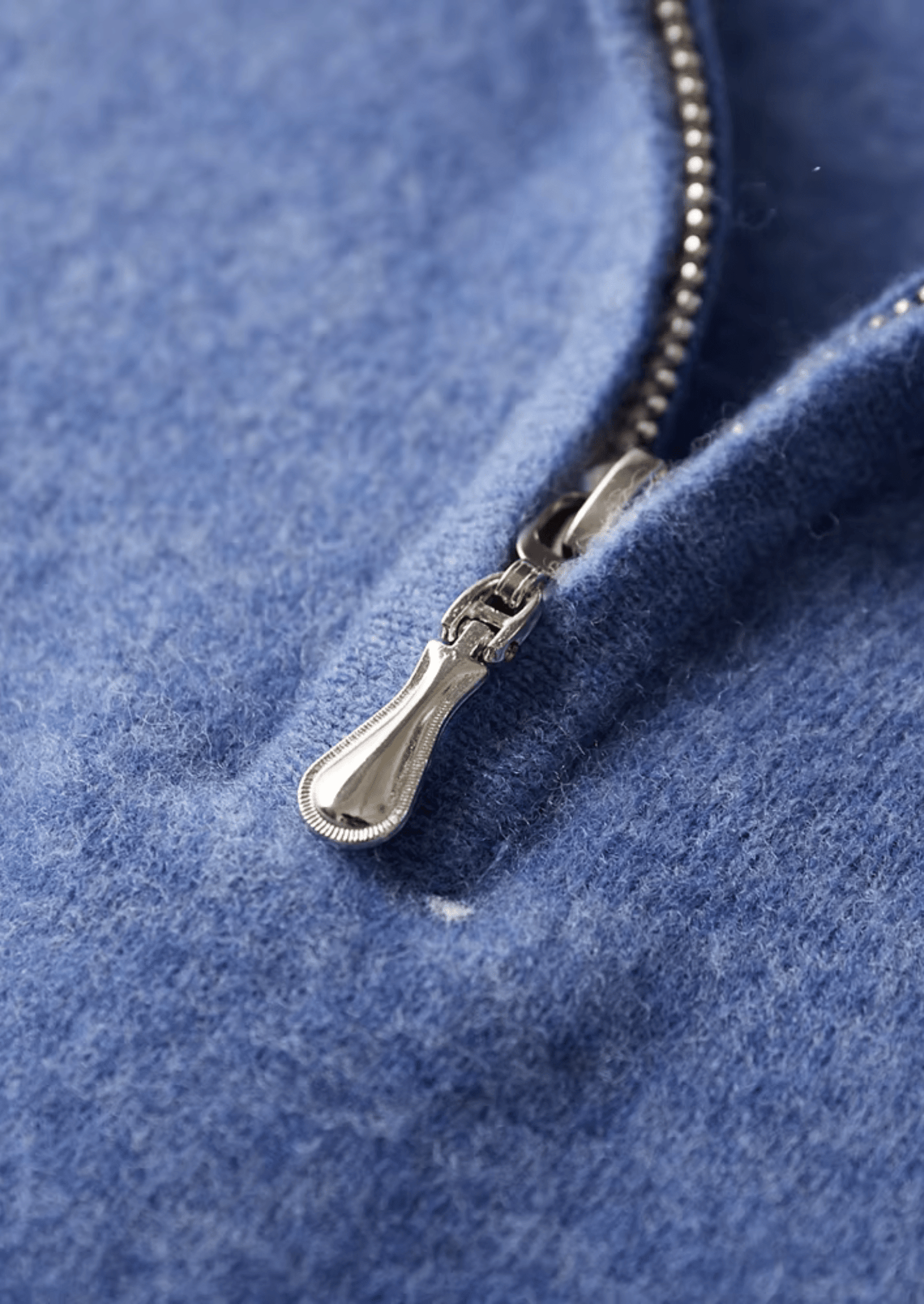 MERINO WOOL HALF ZIP POLO - LORMIER - 