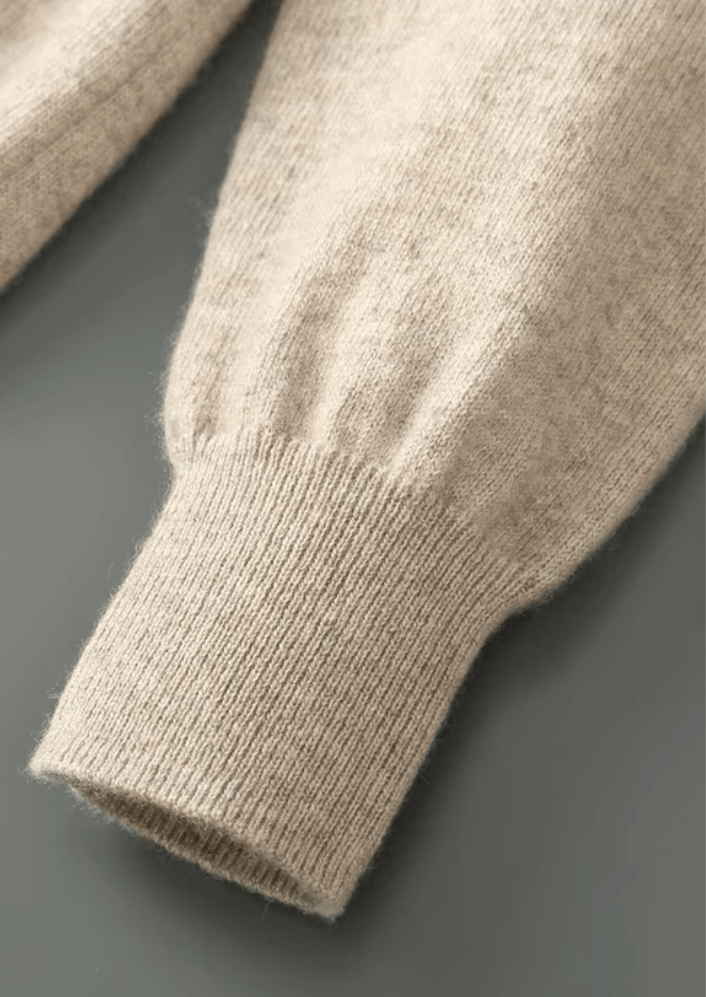 MERINO WOOL HALF ZIP SWEATER - LORMIER - 