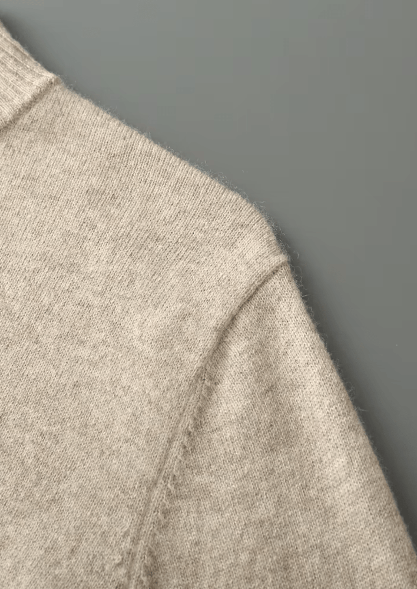 MERINO WOOL HALF ZIP SWEATER - LORMIER - 